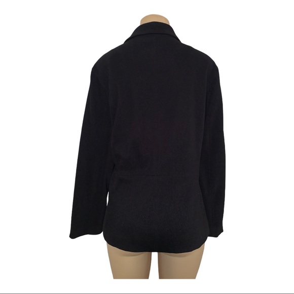 Denver Hayes Faux Suede Zip Up Suit Blazer Light Jacket Pocketed - Picture 3 of 5